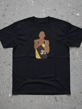 #31 Basketball Player Silhouette Graphic T-Shirt | Sports Streetwear Tee Black